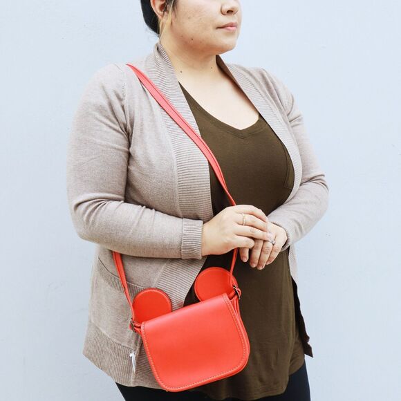 NWT Coach MICKEY Patricia EAR Shoulder Bag in Red - Picture 1 of 9